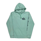 Quiksilver Spellout Hoodie - XL Green Cotton