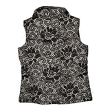 The North Face Vest - Large Black & White Polyester