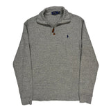 Polo By Ralph Lauren 1/4 Zip - Medium Gray Cotton