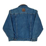 Marlboro Checked Denim Jacket - Medium Blue Cotton