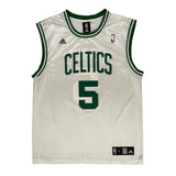 Boston Celtics Adidas Nba Jersey - Large White Polyester