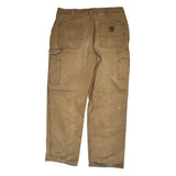 Carhartt Double Knee Carpenter Trousers - 35W 30L Brown Cotton