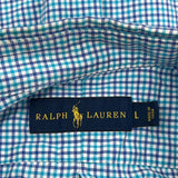 Ralph Lauren Checked Shirt - Large Blue Cotton