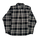 Dickies Checked Flannel Shirt - 2XL Black & White Cotton