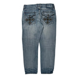 Helix Boot Cut Jeans - 36W 30L Light Wash Cotton