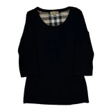 Burberry Checked Top - XS Black Cotton