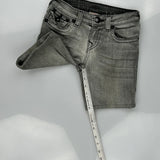 True Religion Denim Shorts - 24W US 0 Gray Cotton