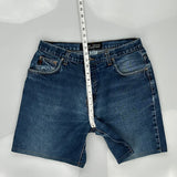 Guess Denim Shorts - 32W 8L Blue Cotton