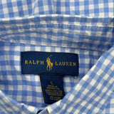 Age 5 Ralph Lauren Checked Shirt - XS Blue Cotton