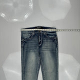 True Luck Skinny Jeans - 32W 32L Blue Cotton Blend