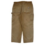 Carhartt Double Knee Carpenter Pants - 34W 30L Brown Cotton