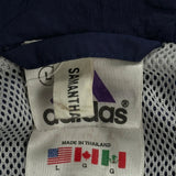 Adidas Windbreaker - Large Blue Polyester
