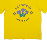 ADIDAS ORIGINALS Mens T-Shirt Yellow Crew Neck M