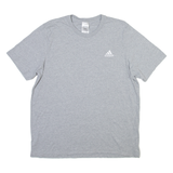 ADIDAS Mens T-Shirt Grey Crew Neck L