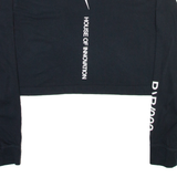 NIKE Womens T-Shirt Black Long Sleeve Crew Neck M
