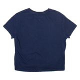 TOMMY JEANS Womens T-Shirt Blue Crew Neck XS