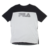 FILA Mens T-Shirt White Crew Neck M