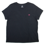 LEVI'S Mens T-Shirt Black Crew Neck XL