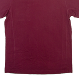 LYLE & SCOTT Mens T-Shirt Maroon Crew Neck S