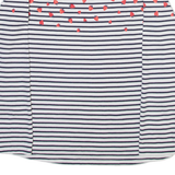 JOULES Striped Womens T-Shirt White Long Sleeve UK 12