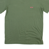 BOSS Mens T-Shirt Green Crew Neck M