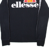 ELLESSE Womens T-Shirt Blue Long Sleeve Crew Neck UK 6