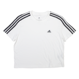ADIDAS Womens T-Shirt White Crew Neck S