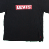 LEVI'S Mens T-Shirt Black Crew Neck S