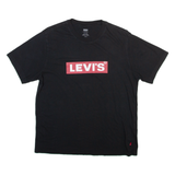 LEVI'S Mens T-Shirt Black Crew Neck S