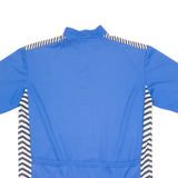 STRIPED Cycling Mens Jersey Blue 1/4 Zip 2XL