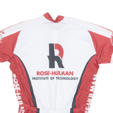 ADRENALINE Cycling Mens Jersey White 1/4 Zip M