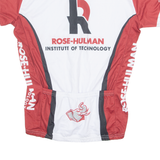 ADRENALINE Cycling Mens Jersey White 1/4 Zip M