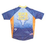 ARTISANS Cycling Mens Jersey Blue USA 1/4 Zip XL