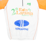 PEDALERS Cycling Mens Jersey White 1/4 Zip S