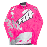 FOX Cycling Mens Jersey Pink Long Sleeve 1/4 Zip S