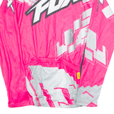 FOX Cycling Mens Jersey Pink Long Sleeve 1/4 Zip S