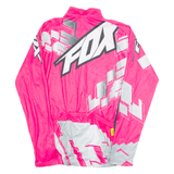 FOX Cycling Mens Jersey Pink Long Sleeve 1/4 Zip S