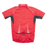 STOKE Cycling Mens Jersey Red 1/4 Zip S