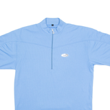 LOFFLER Cycling Mens Jersey Blue 1/4 Zip XS