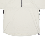 ROCKRIDER DECATHLON Mens Jersey Beige 1/4 Zip 3XL