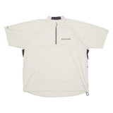 ROCKRIDER DECATHLON Mens Jersey Beige 1/4 Zip 3XL