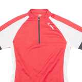LOFFLER Cycling Boys Jersey Red 1/4 Zip 13-14Y