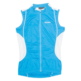 RACER Cycling Mens Jersey Blue Sleeveless 1/4 Zip XS