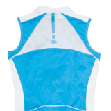 RACER Cycling Mens Jersey Blue Sleeveless 1/4 Zip XS