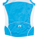 RACER Cycling Mens Jersey Blue Sleeveless 1/4 Zip XS