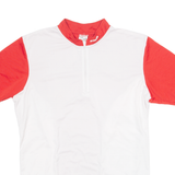 BTWIN Cycling Mens Jersey White 1/4 Zip L