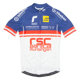 TZAMO Cycling Mens Jersey White 1/4 Zip S