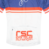 TZAMO Cycling Mens Jersey White 1/4 Zip S