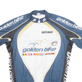 BIORACER Cycling Mens Jersey Blue 1/4 Zip M