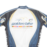 BIORACER Cycling Mens Jersey Blue 1/4 Zip M